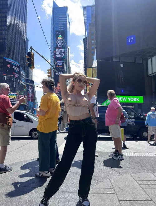 Nicole Doshi Blesses Times Square NYC
