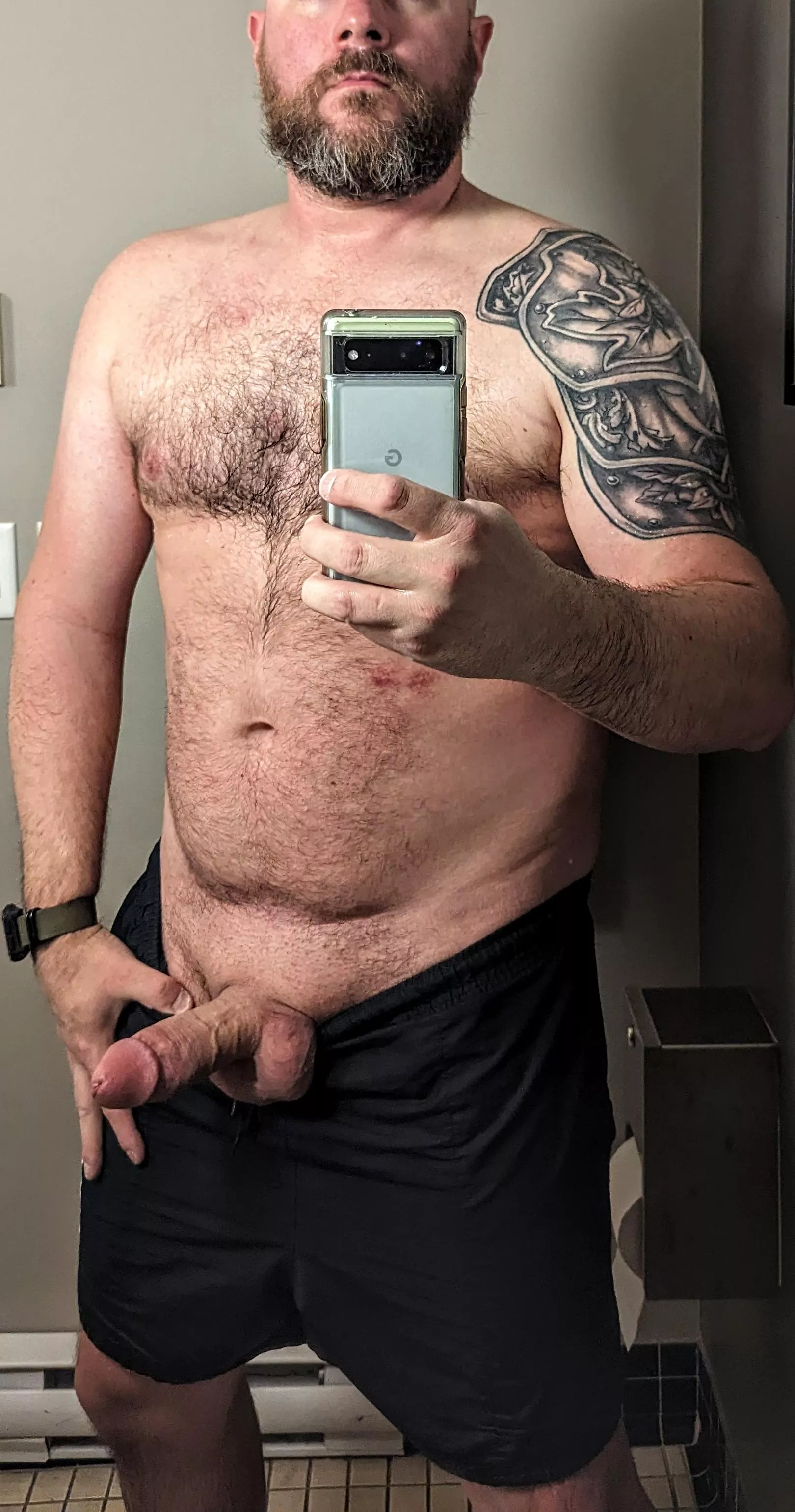 Post workout hot tub really got me going [39]