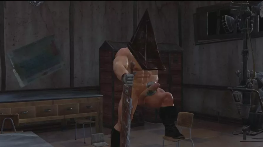 Render of previous Pyramid head animation