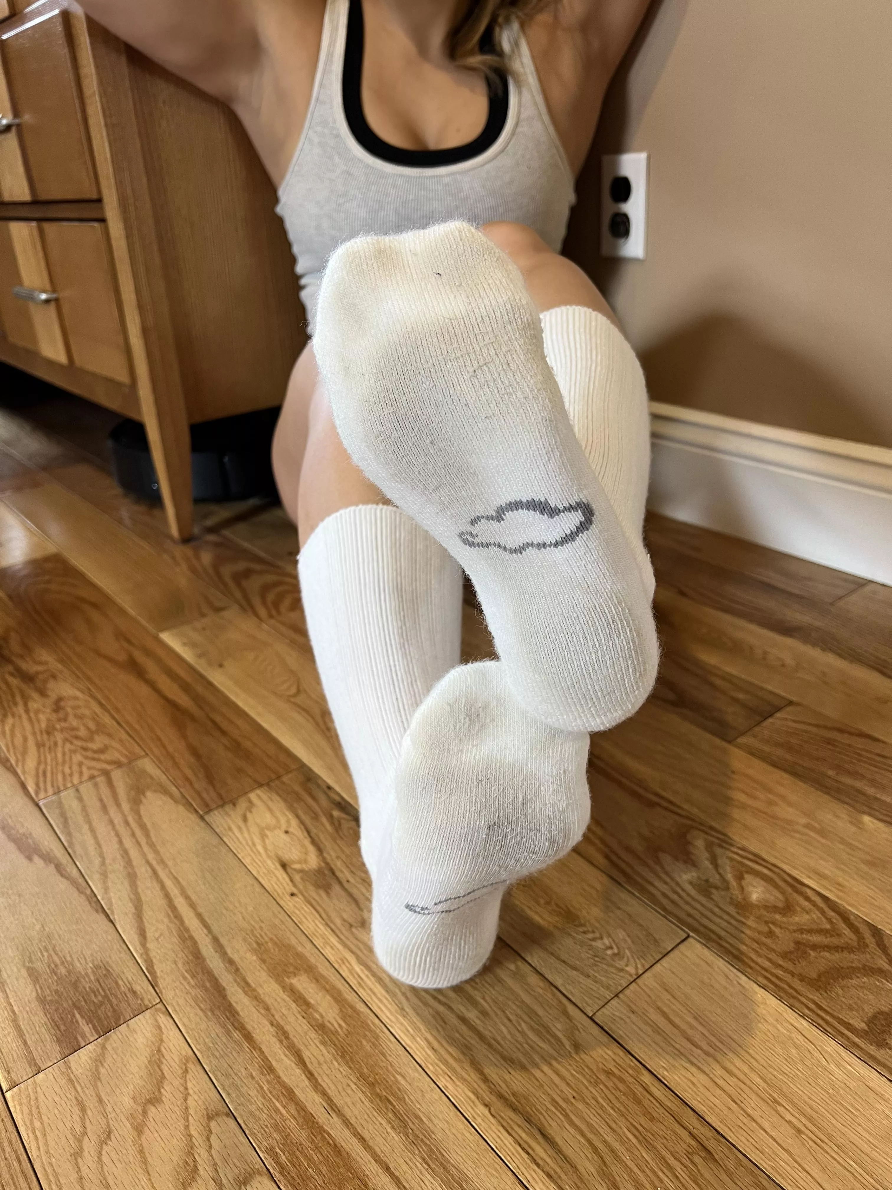 So soft and fluffy, they really are wolds softest socks [f]