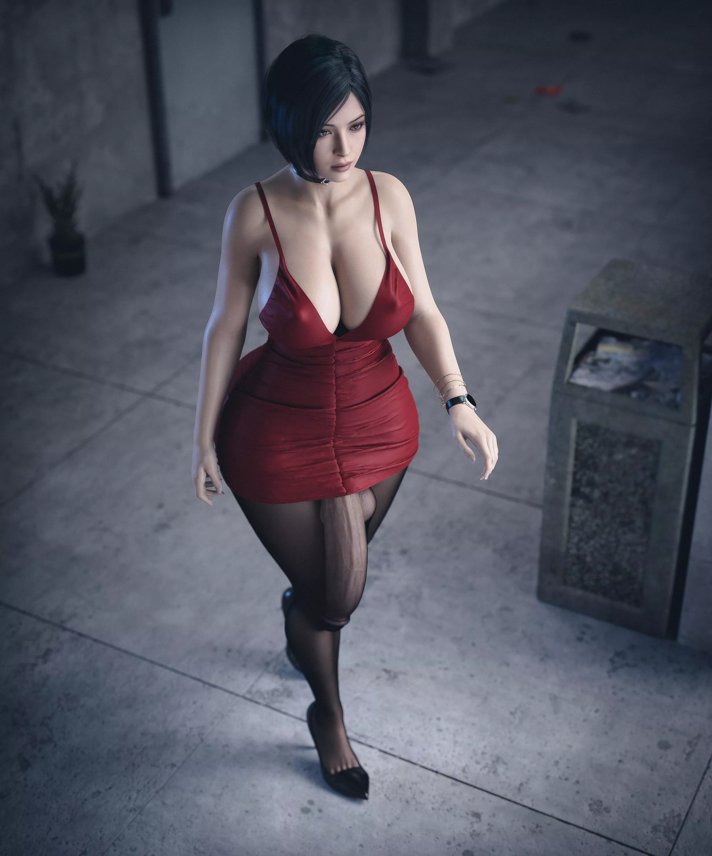 [Stevencarson] Ada’s Huge Wong in red dress