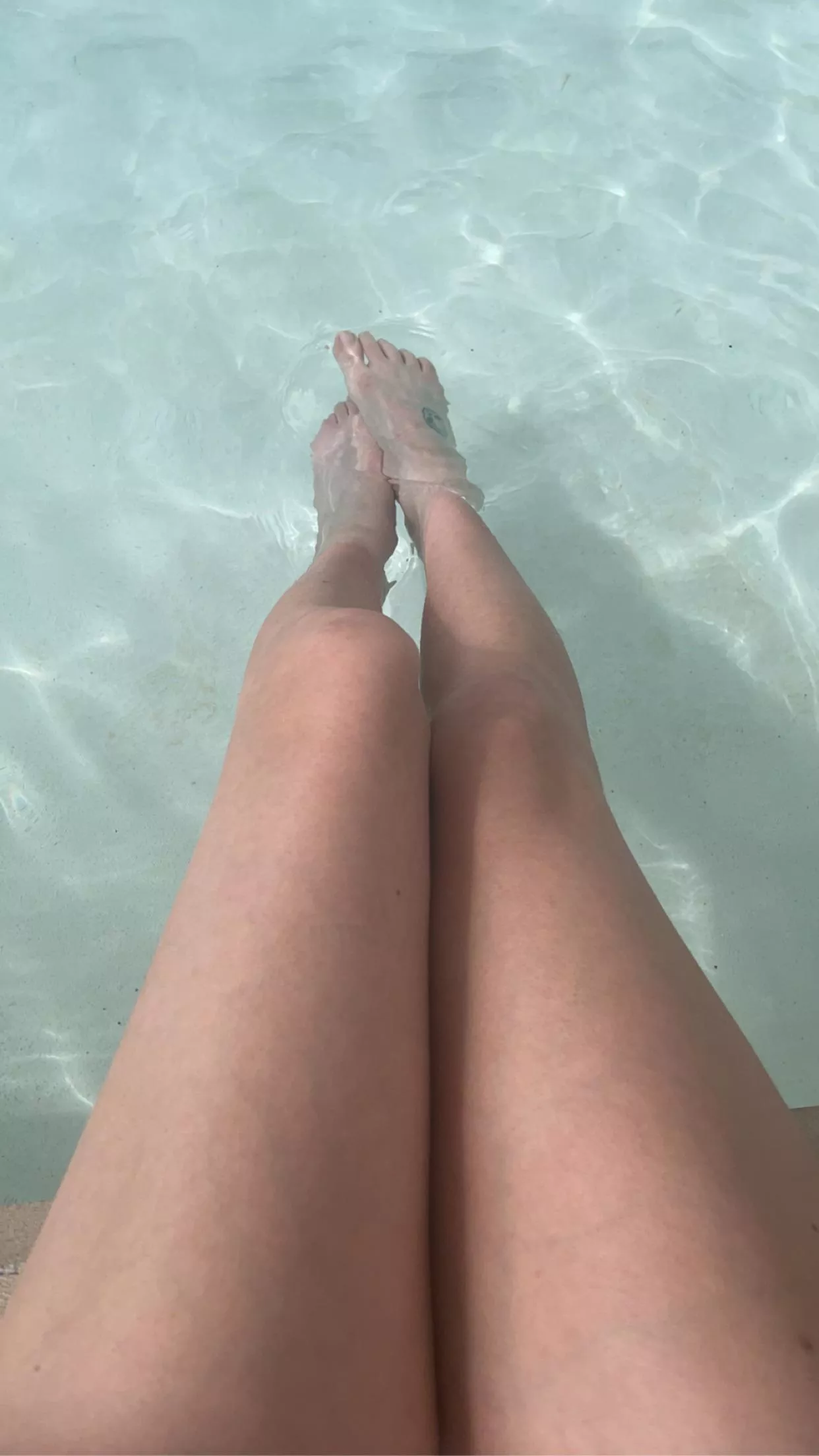 the water was so cold, warm me up