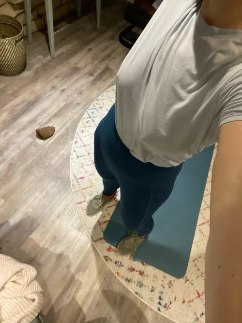 Tucked in shirt to soak up the sweat!