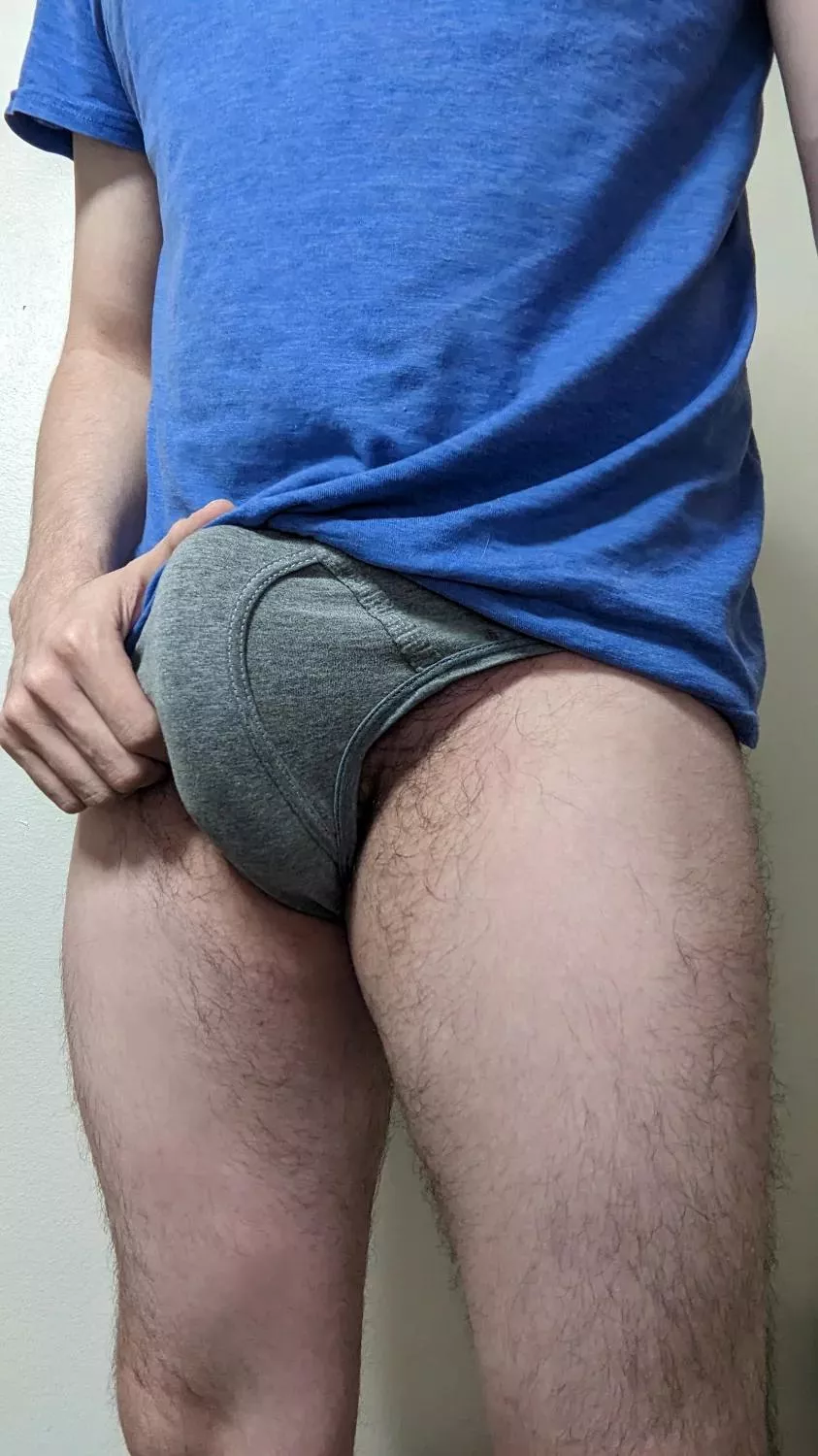 We live together and you see my bulge like this, what do you do