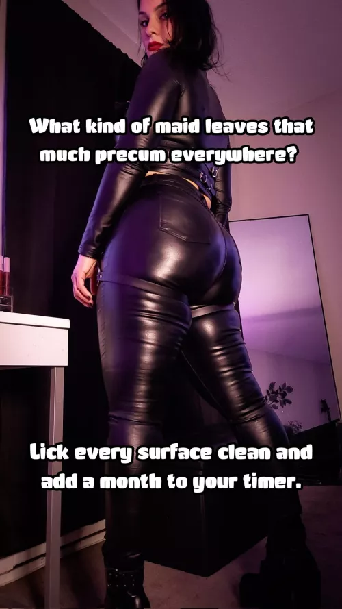 we will have to train you to be a better sissy maid.