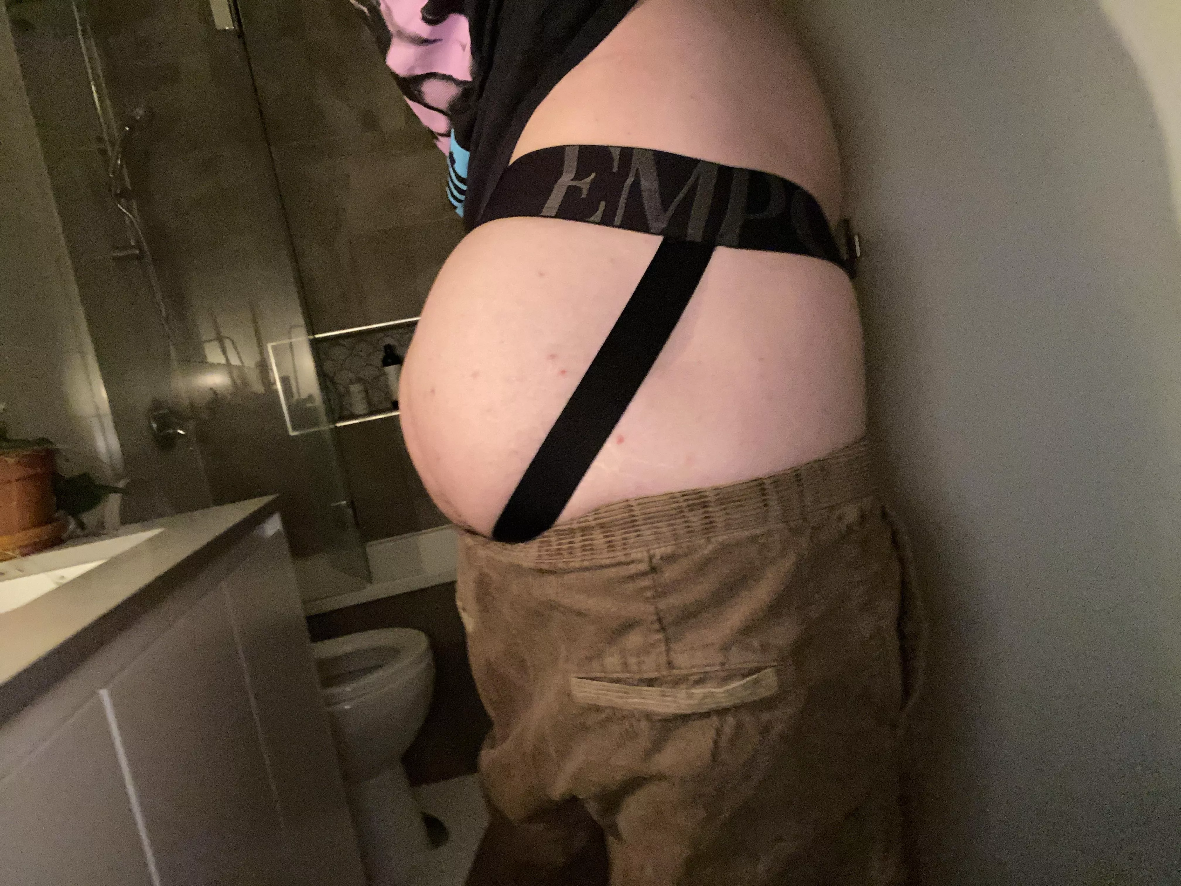 Wearing my Jockstrap to work today