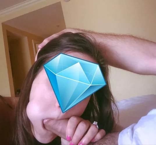 Wife with a mouthful