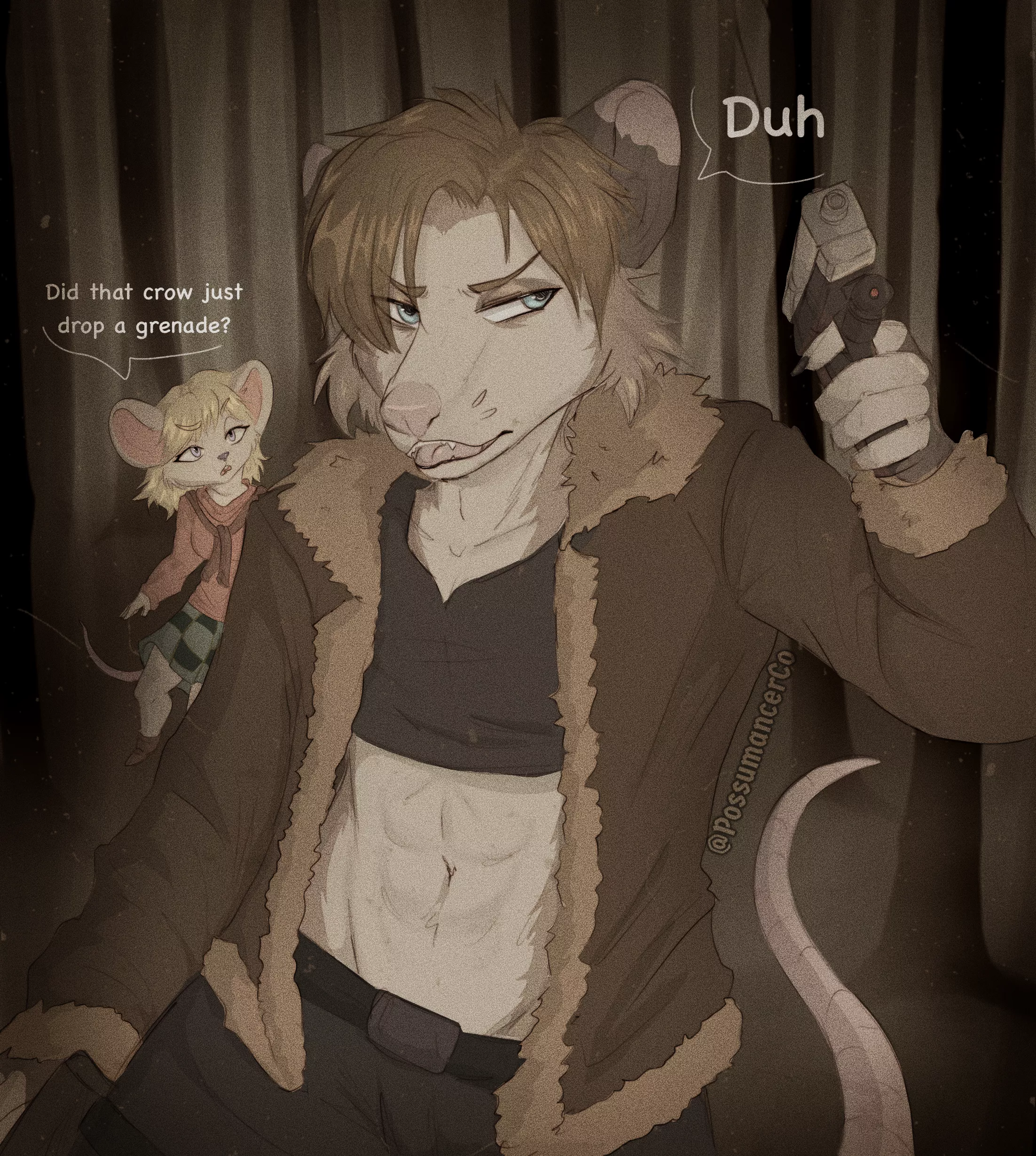 Yes moushley, Yes it did. (art by me @PossumancerCo)