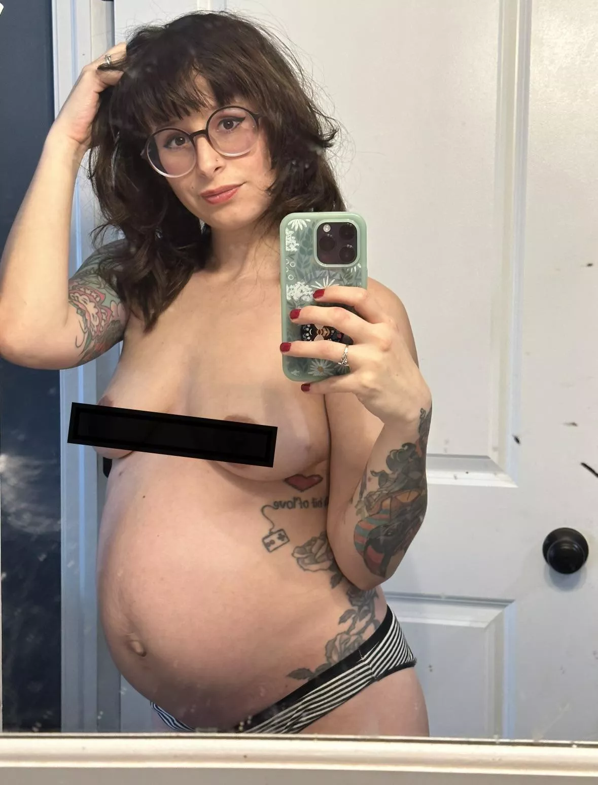 Before shower selfie