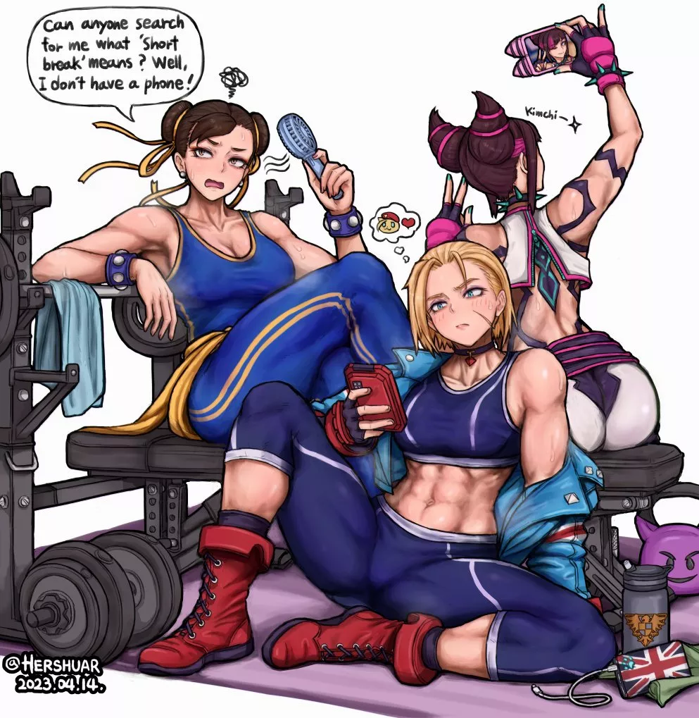 Chun-Li, Cammy, and Juri (Hershuar) [Street Fighter]