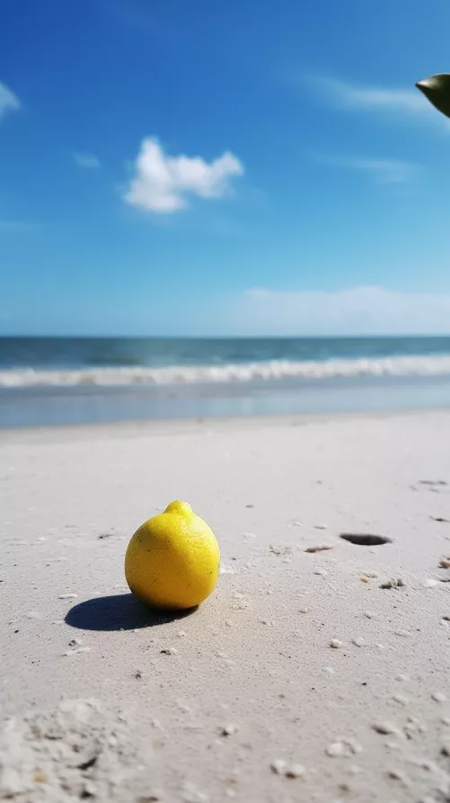 Freed my Lemon on the Beach