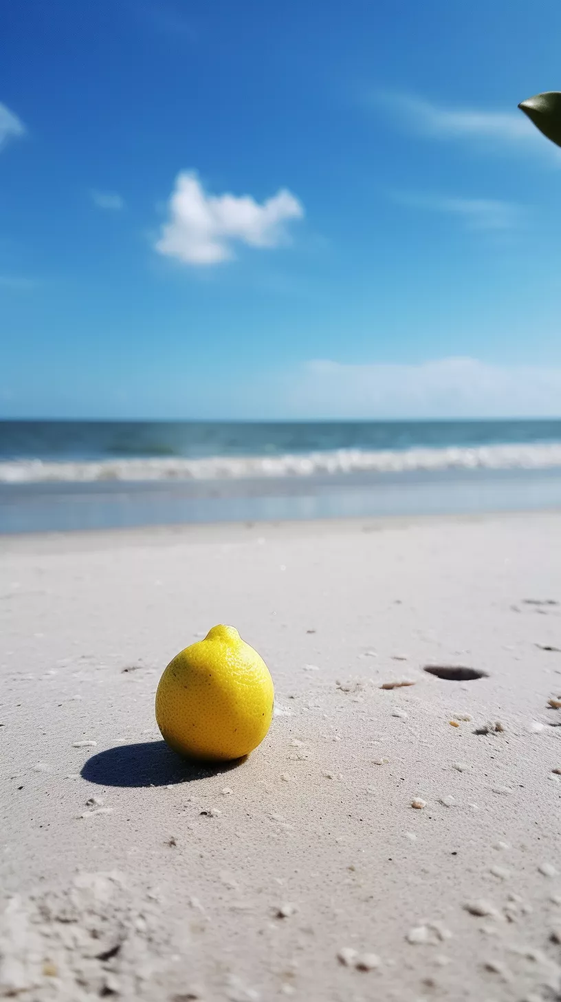 Freed my Lemon on the Beach