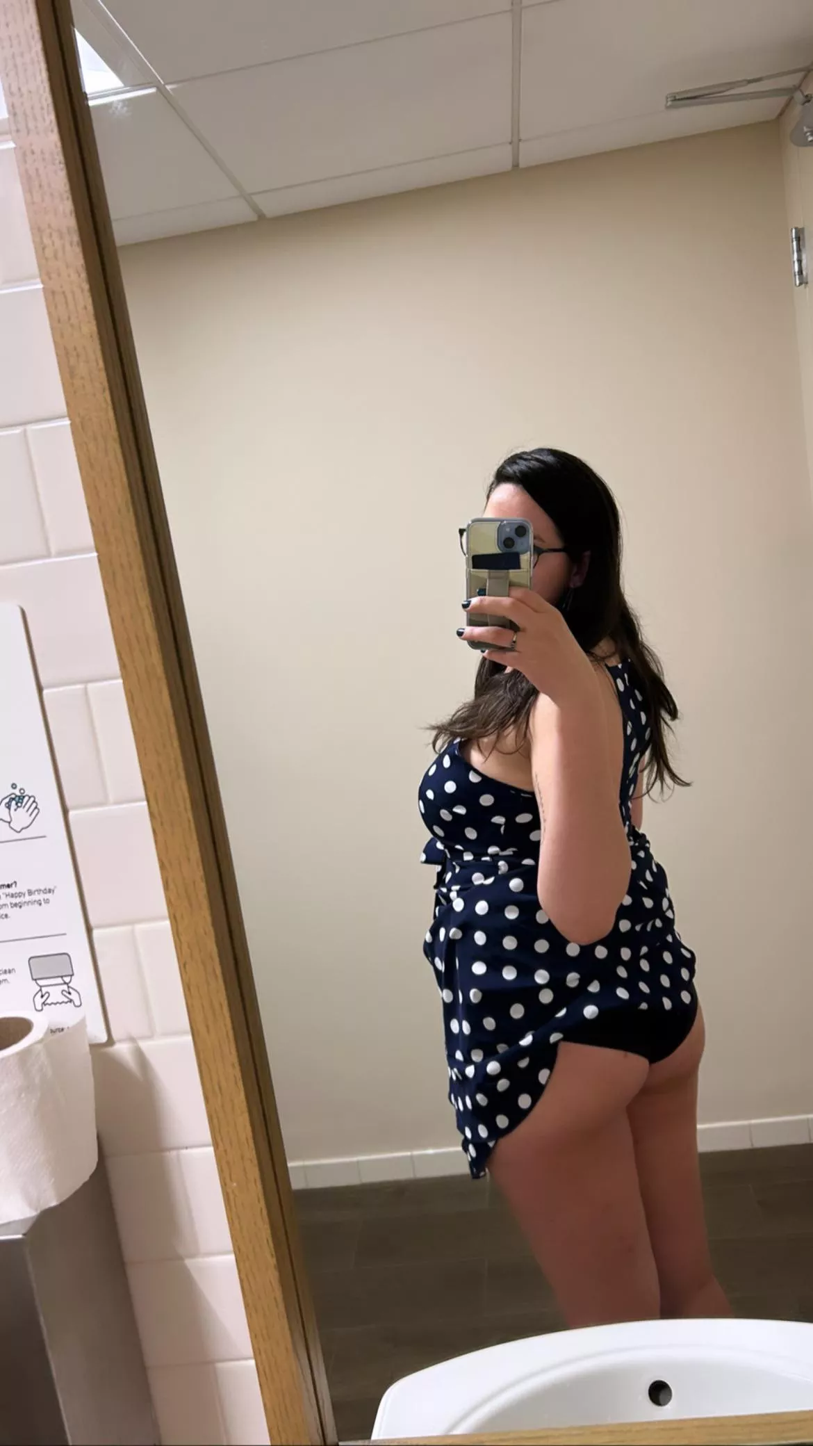 Got so horny from talking to you all at work I had to run to the bathroom and snap this