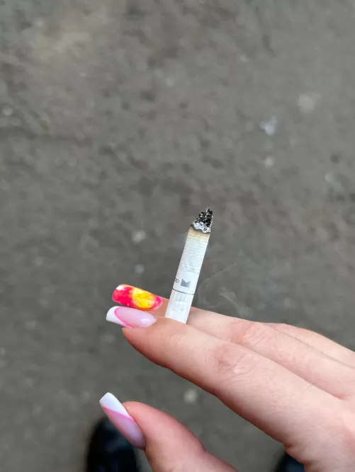 Holding cigarette is the best feeling ever