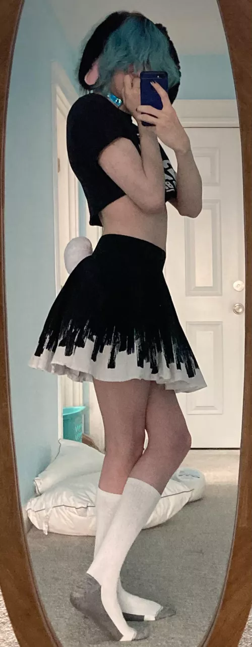 I got bunny ears & tail