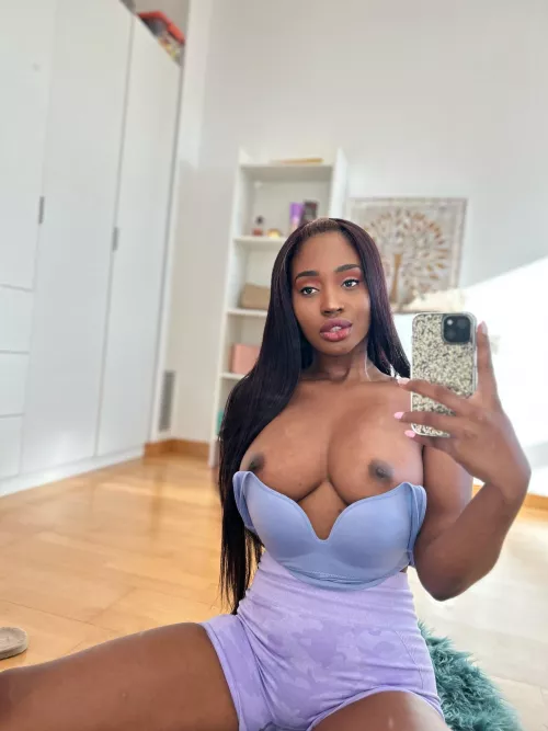 I want to feel your tongue on my nipples