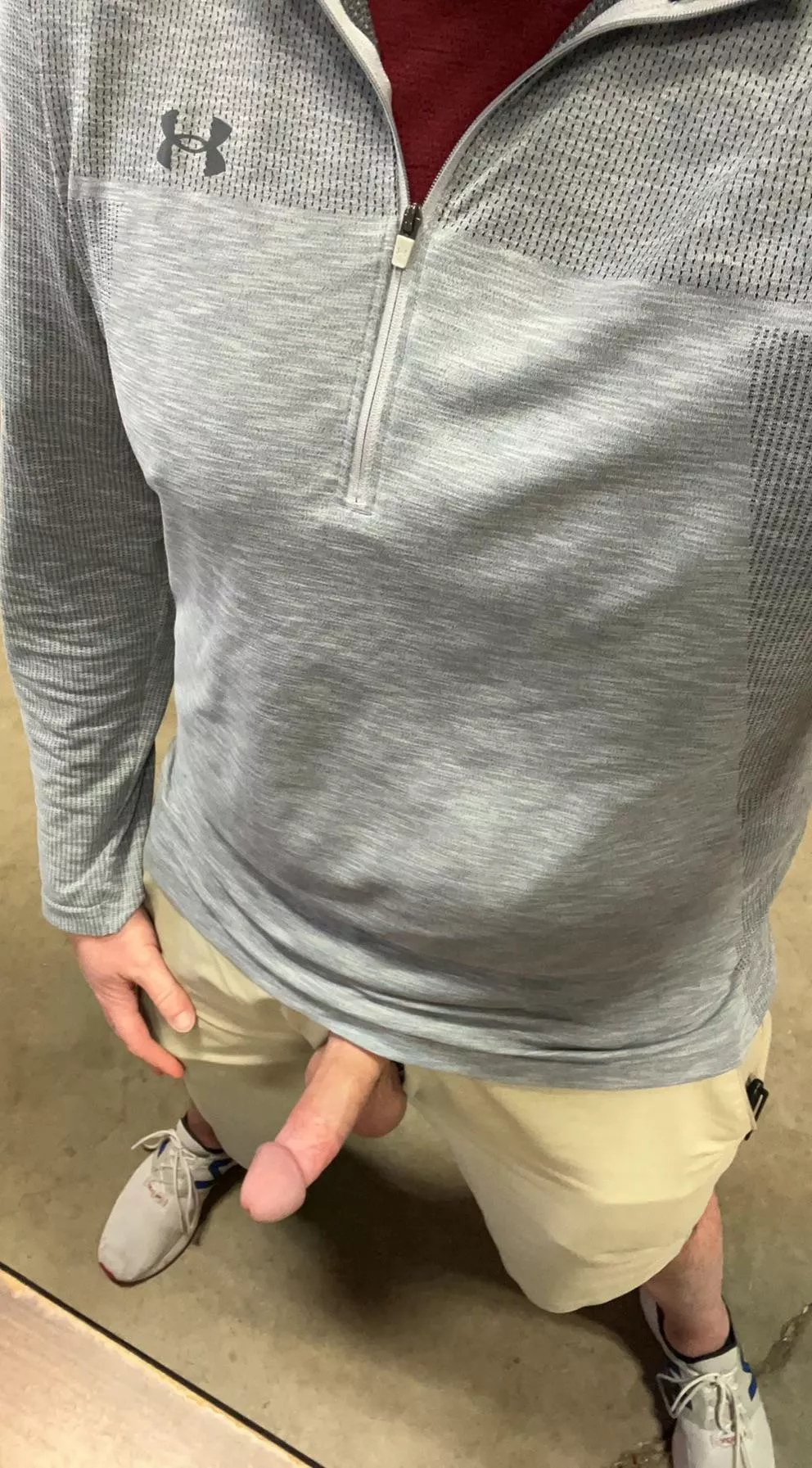 Just getting my cut cock hard at work