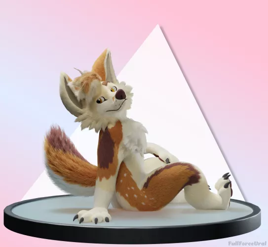 My attempt to create fur for character