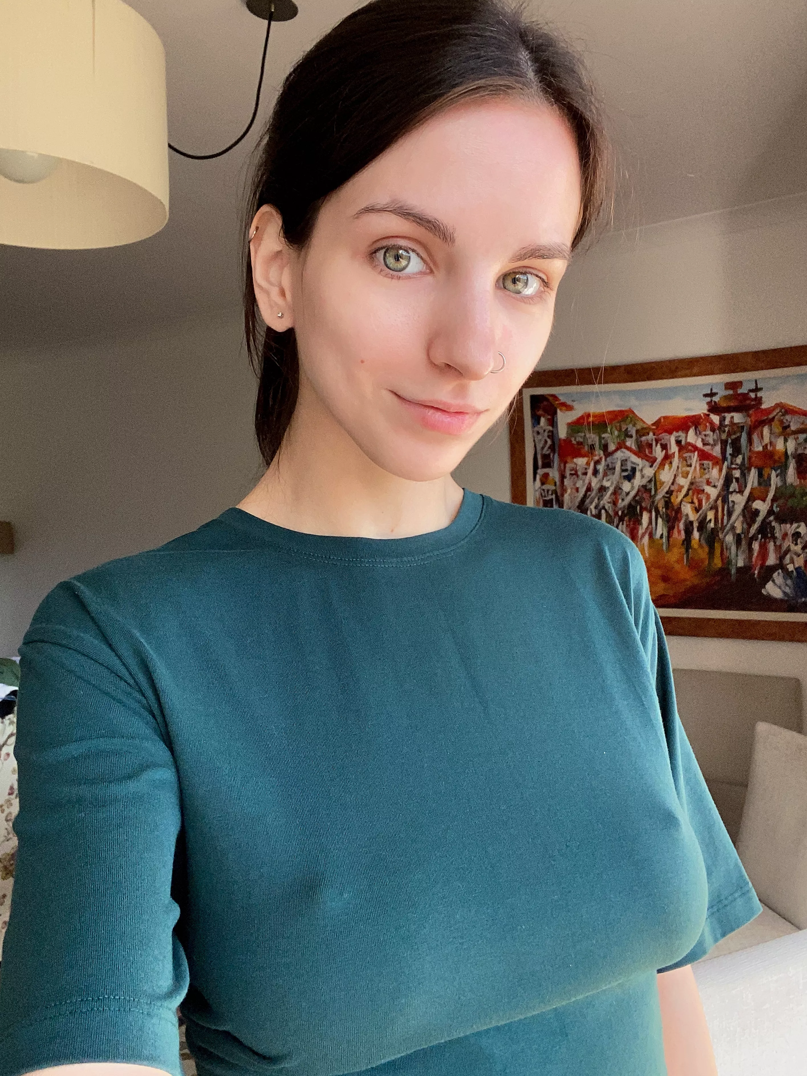 My pierced nipples are always hard