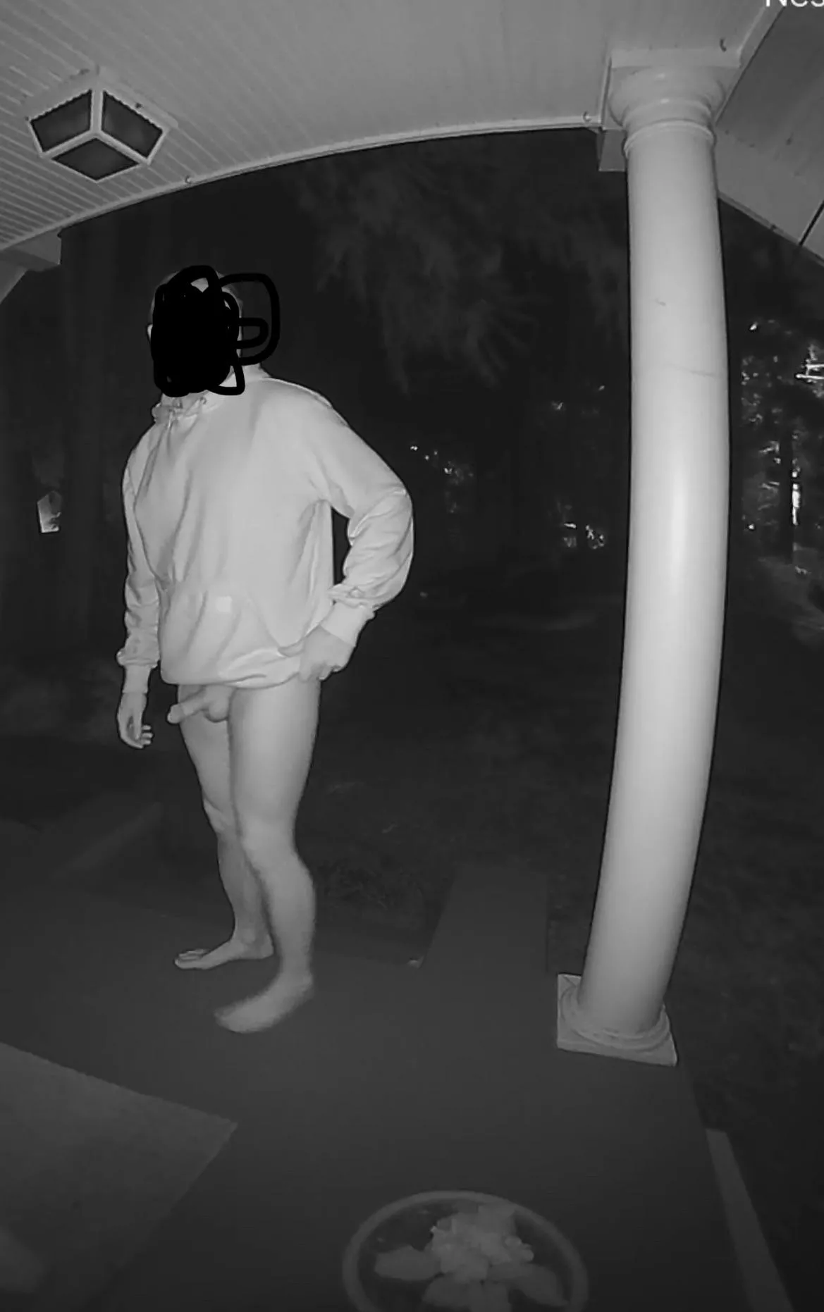 Naked dude on my porch penis…