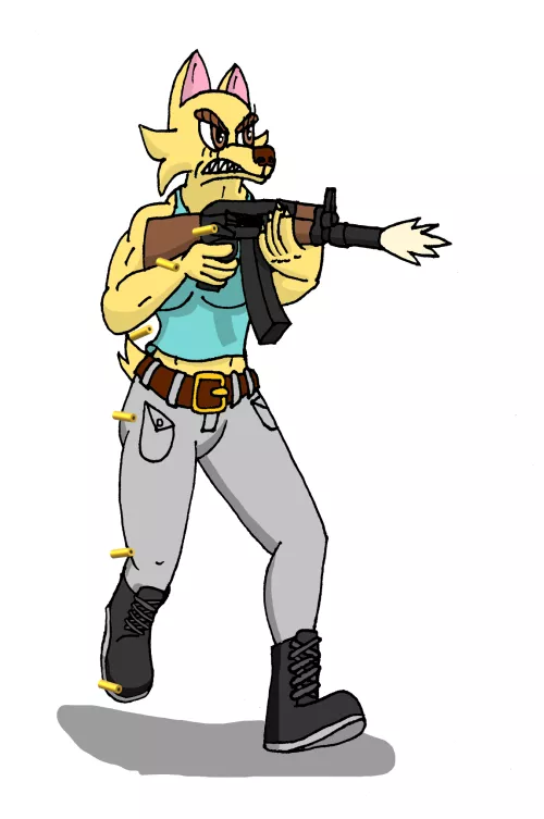 Now Beryl has a Machine gun