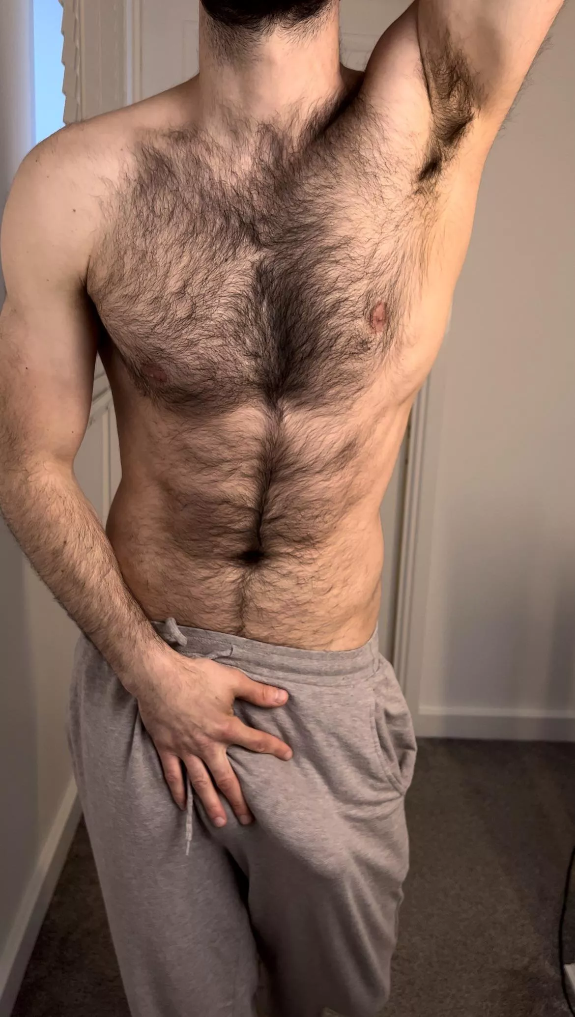 Replace my hand and bury your face in my pit.