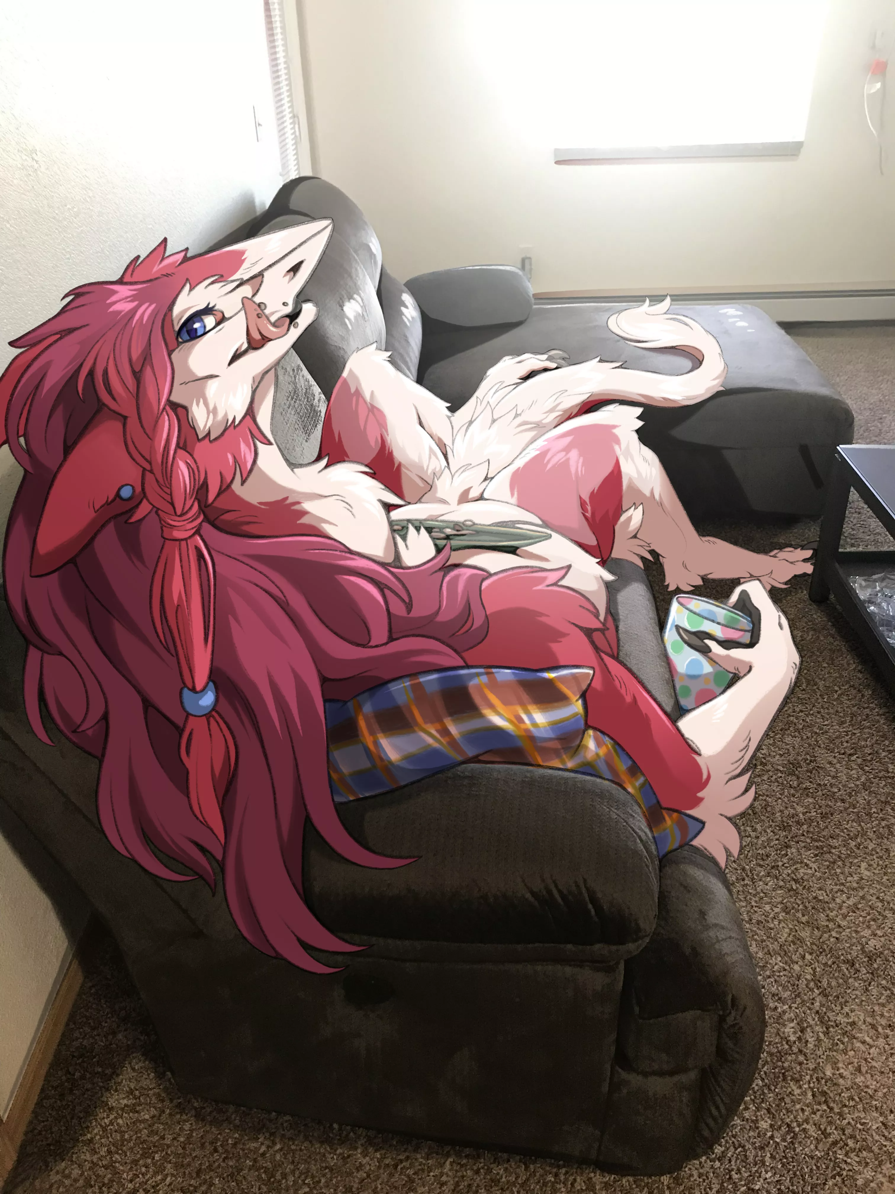 TFW you’ve just had some nummy milk and cookies (my art) (commissions are open!)