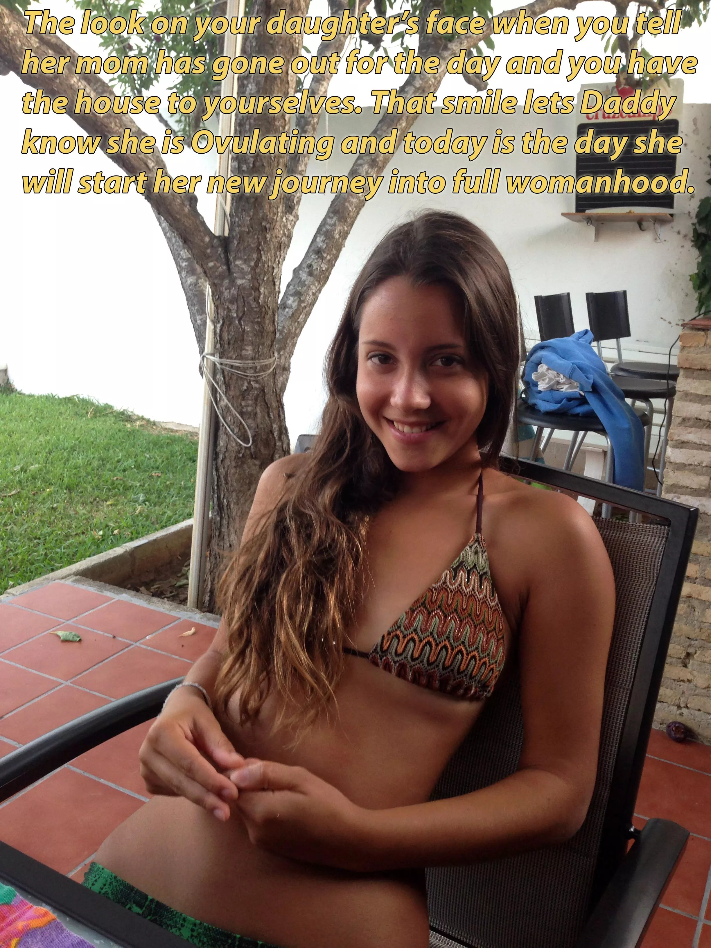 That smile that lets you know your baby girl is ready to start breeding.