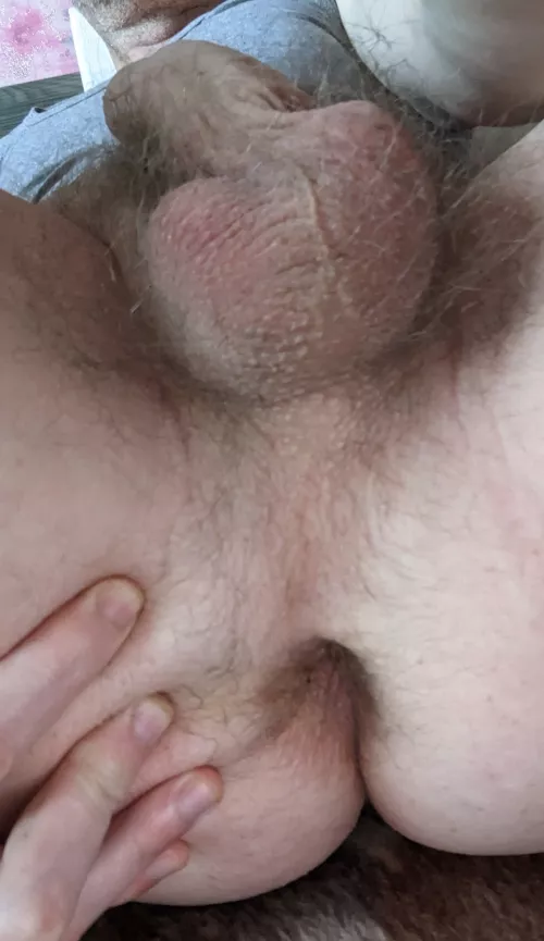 Tight ass, hairy balls