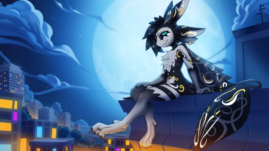 We need more Avali here! Here's mine. (art by idlr_r)