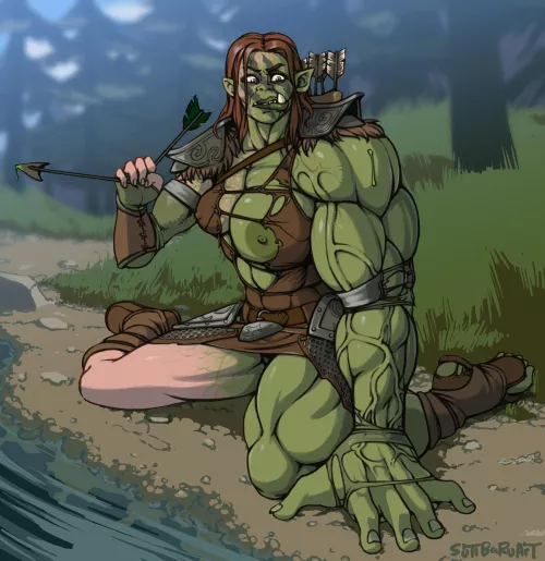 Aela the Huntress turned Orc [Sutibaru]