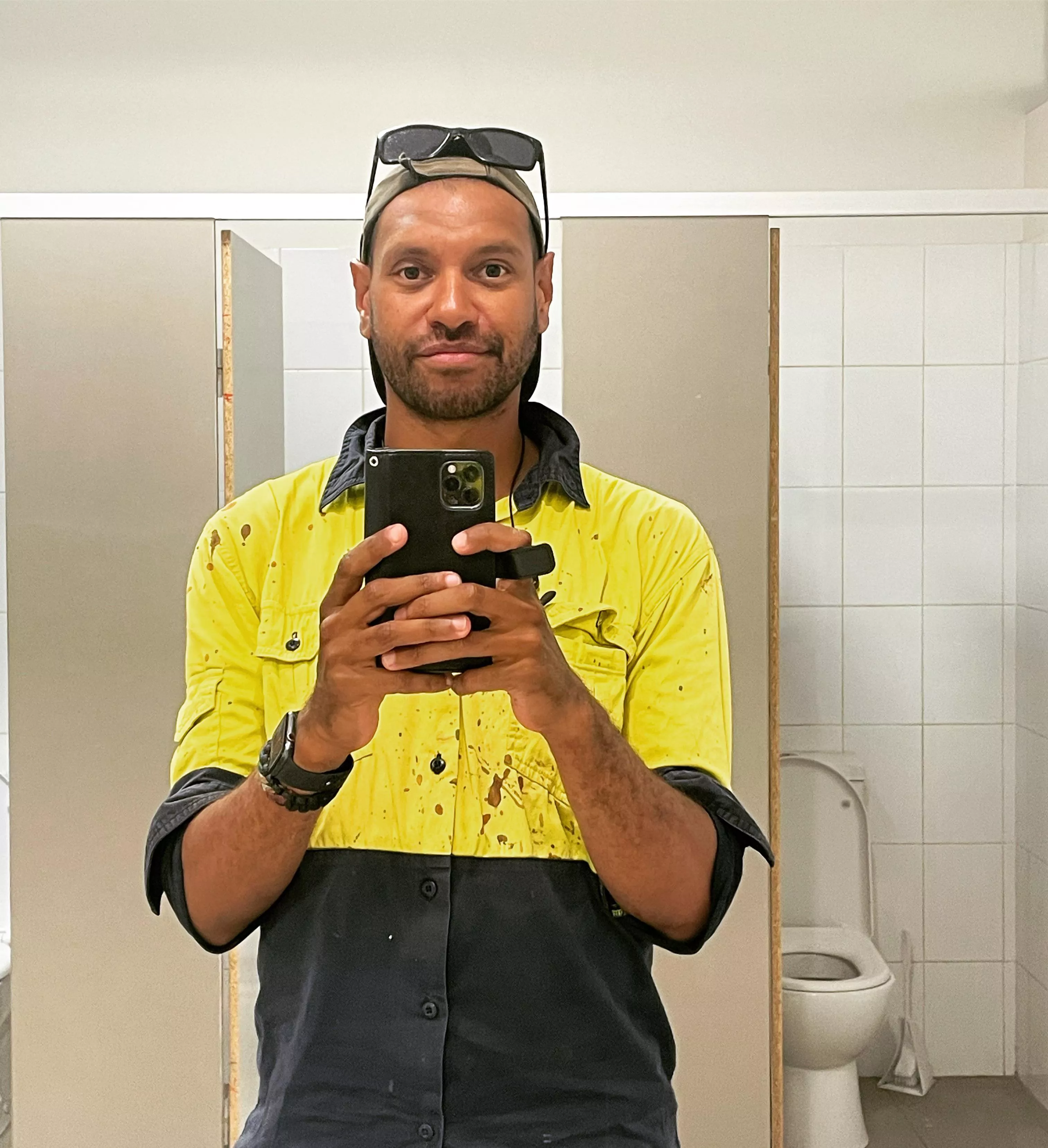 Bathroom Selfie at Work