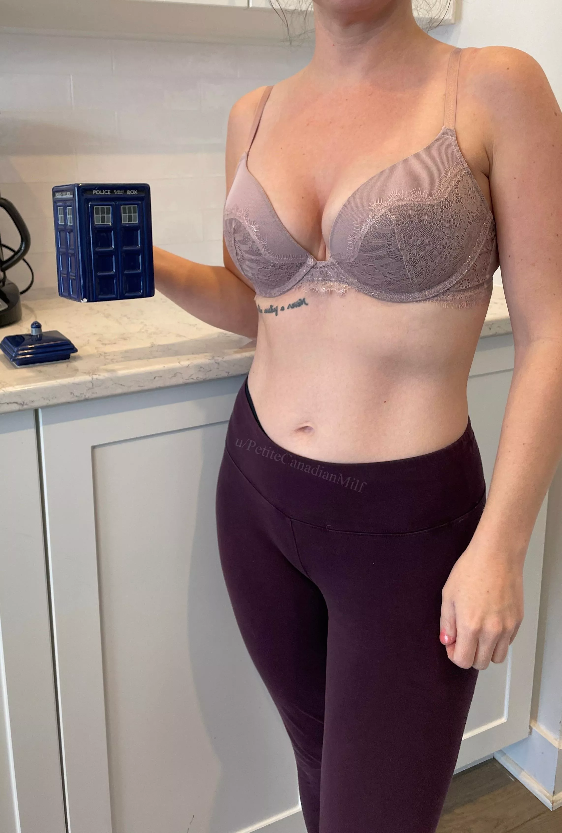 Coffee cleavage to start my morning