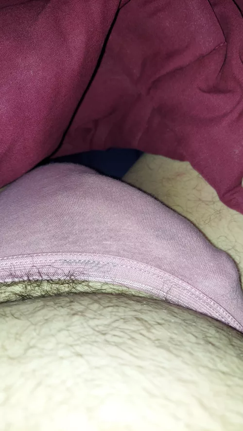 Does a cock outline in cotton panties count?