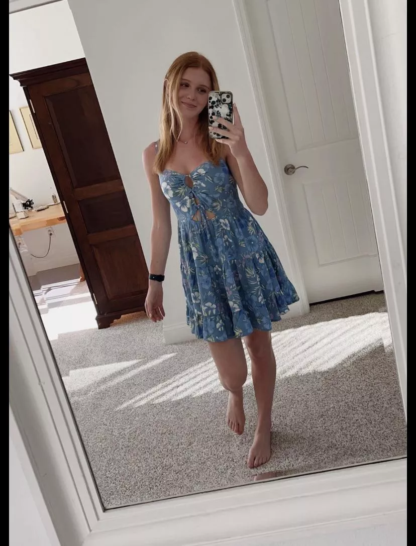 Ginger Babe in Blue