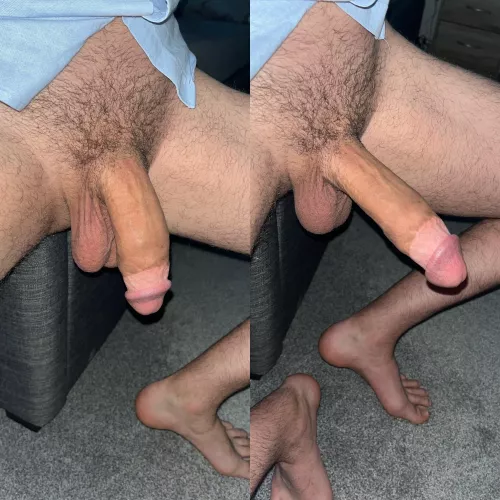 In position to have something peachy stretch on me 😈