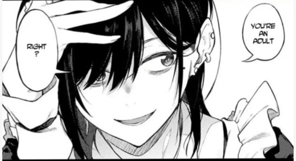 Lf Mono Source: 1girl, hair between eyes, long hair, black hair, earrings, maid, 