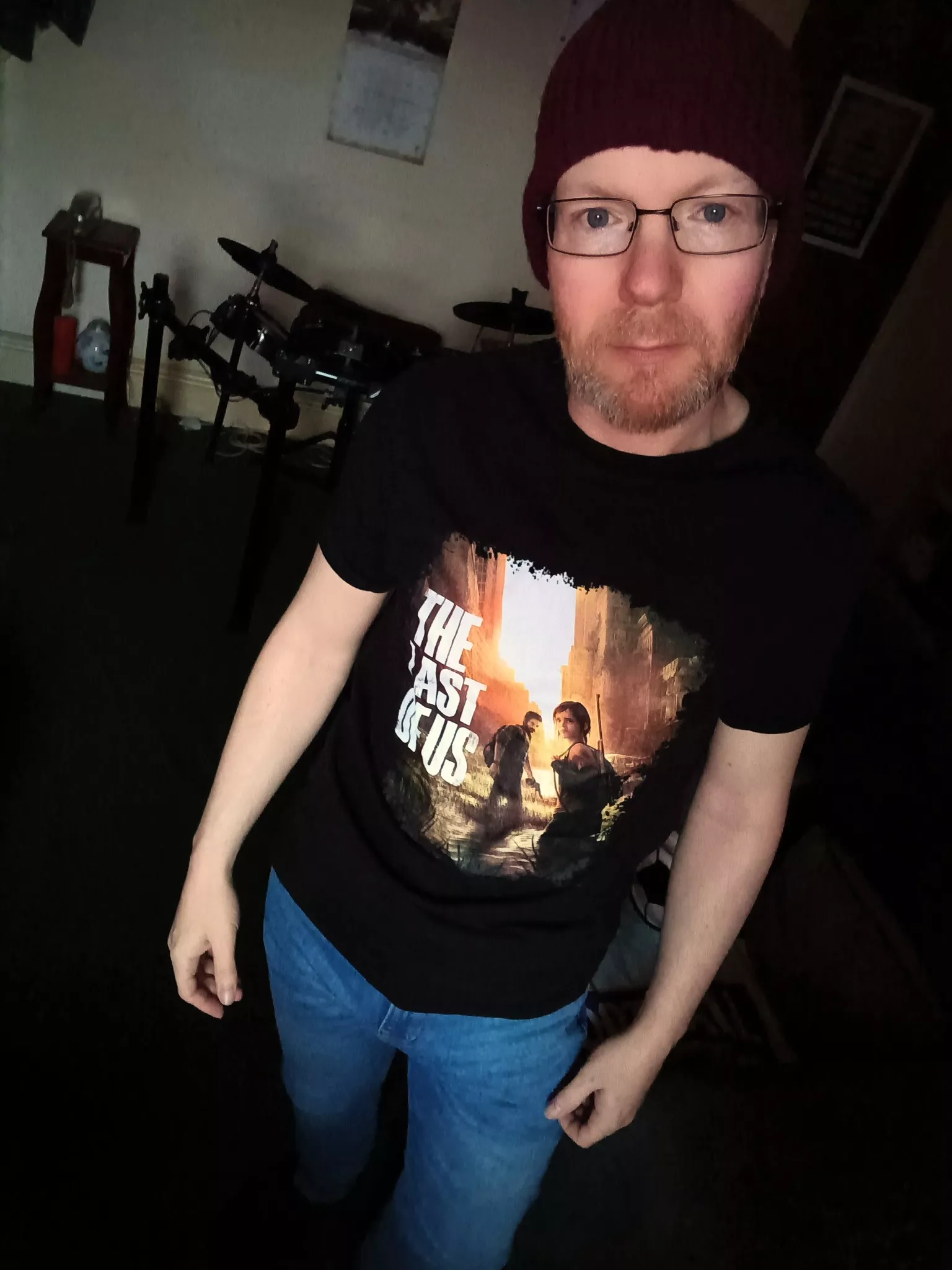 Me in my The Last of Us t-shirt