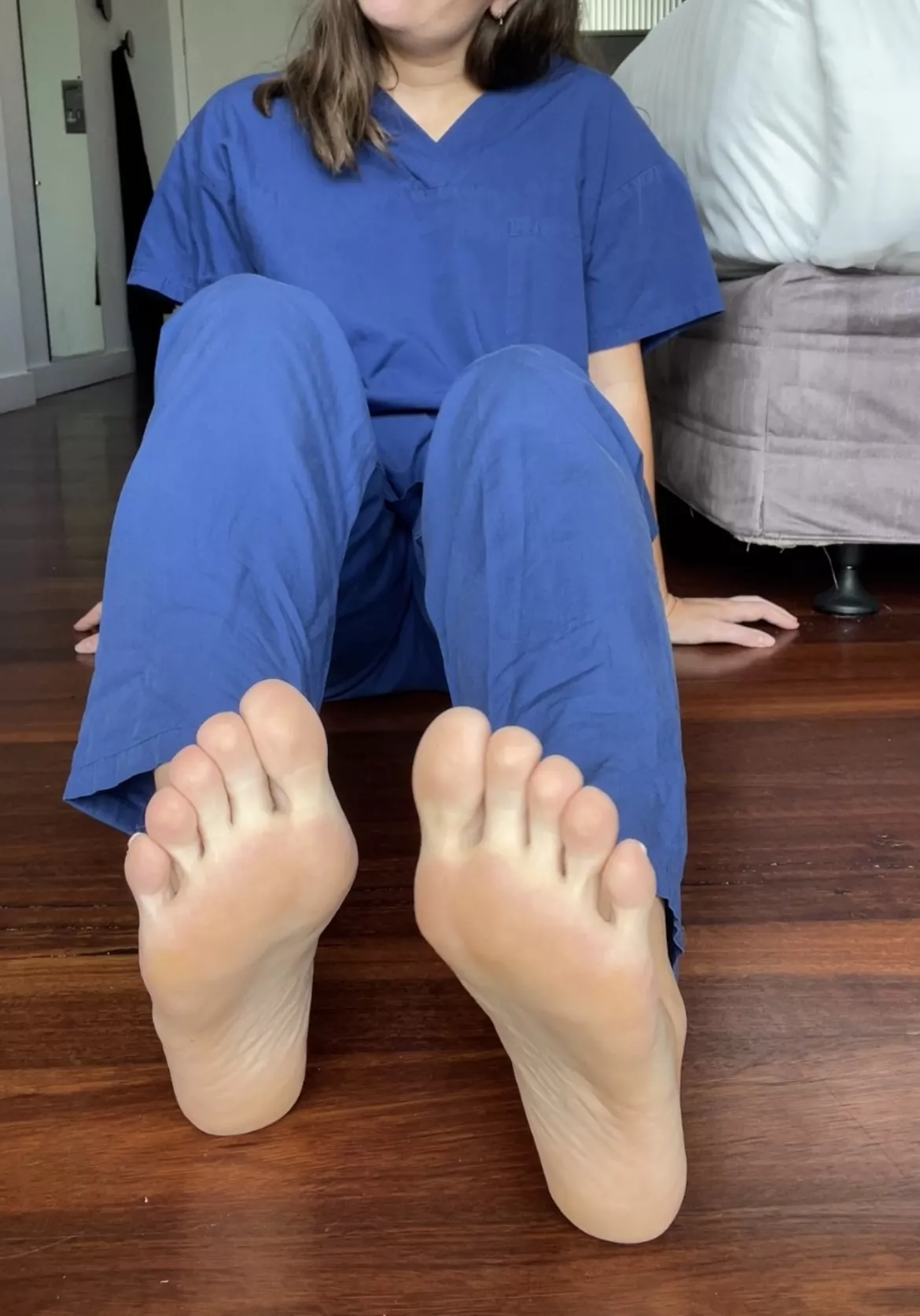 My feet are so sore from walking around all day. Will you help me wind down?