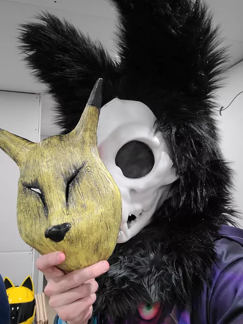 My friend got me a Keaton Zelda mask for my birthday ^^ Also happy #fursuitfriday