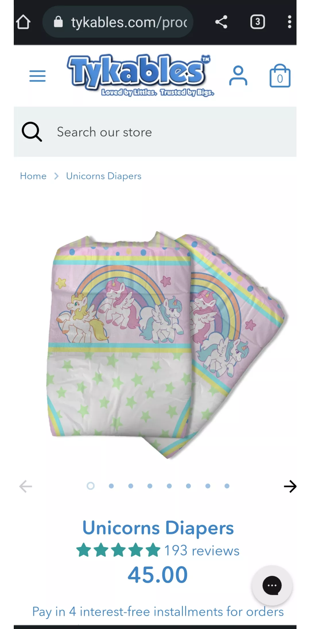 New diapers from tykable?