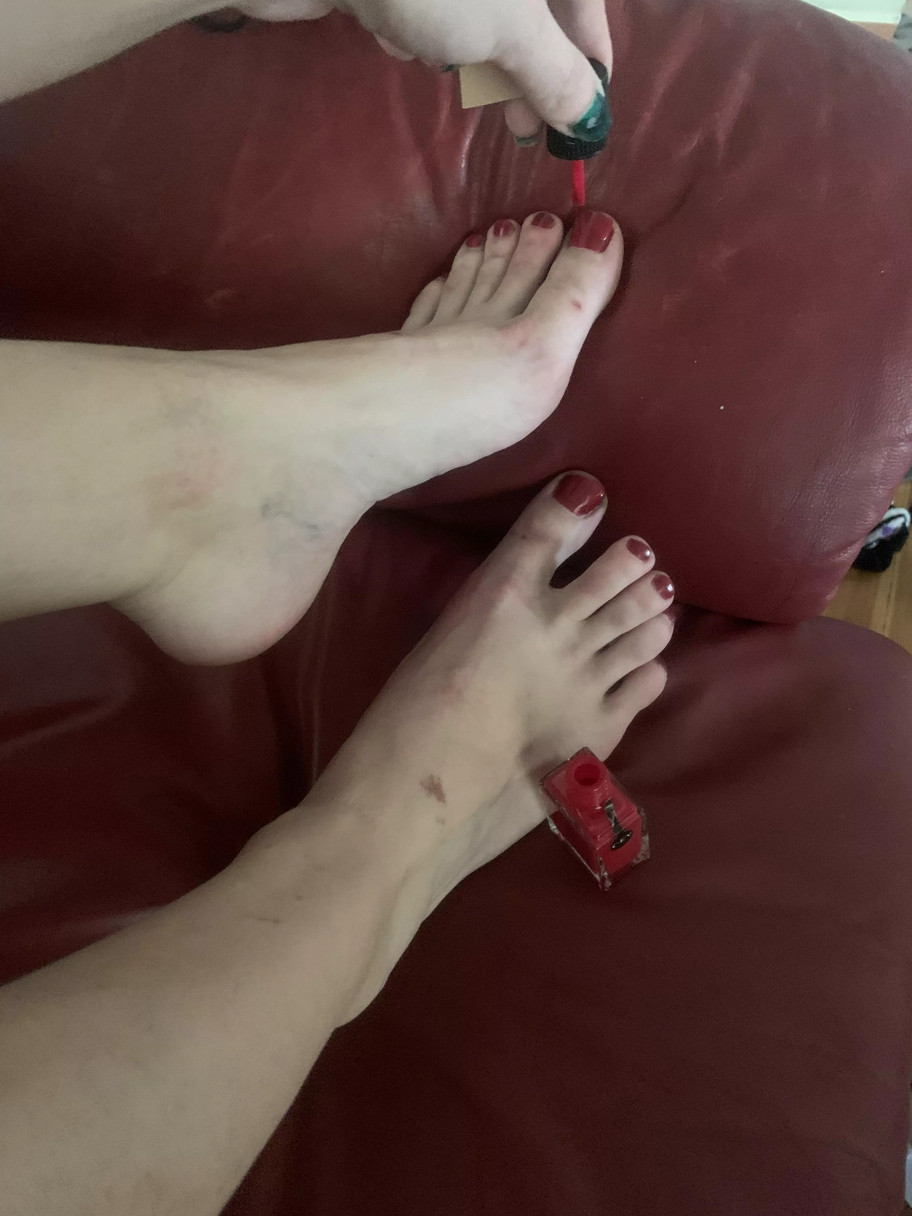 Painting the piggies