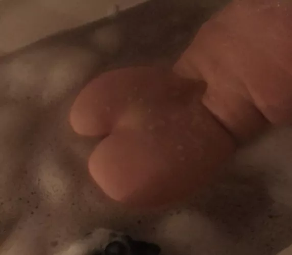 Saturday morning bubble bath. 61yo booty