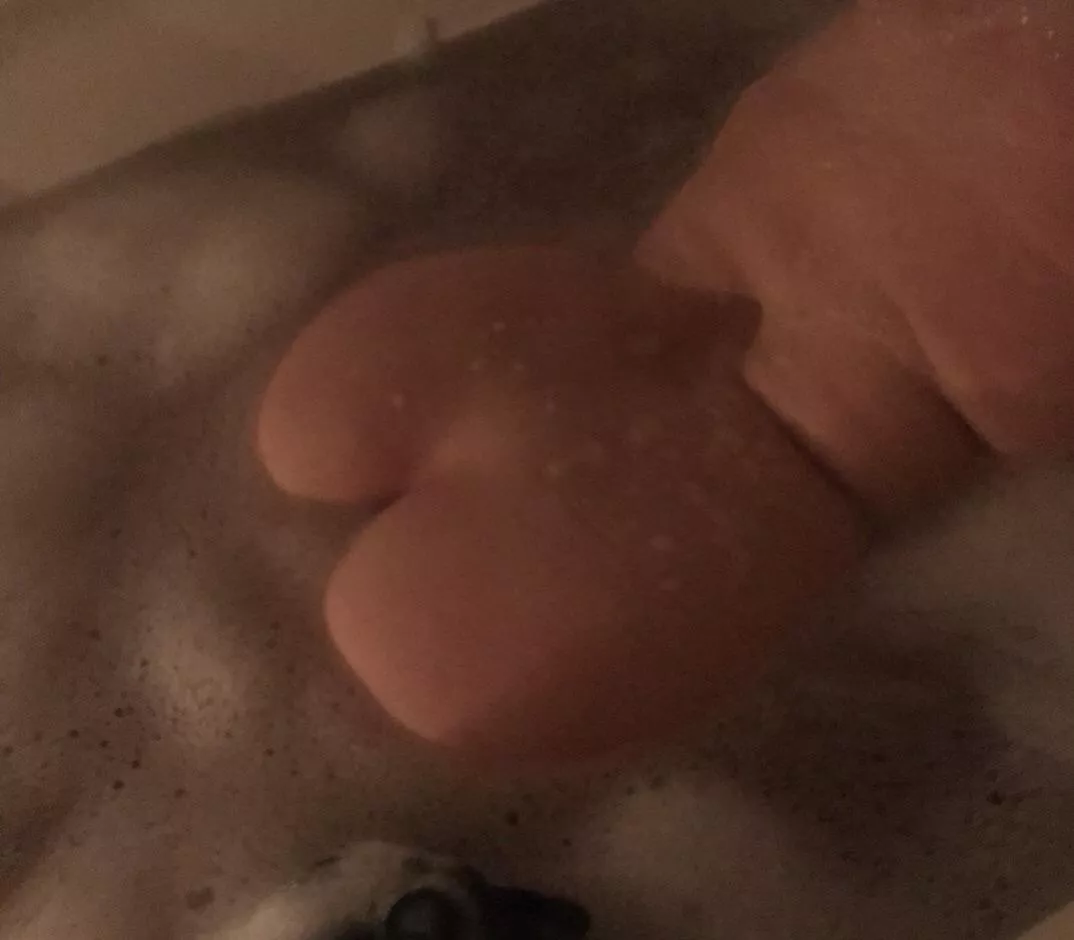Saturday morning bubble bath. 61yo booty