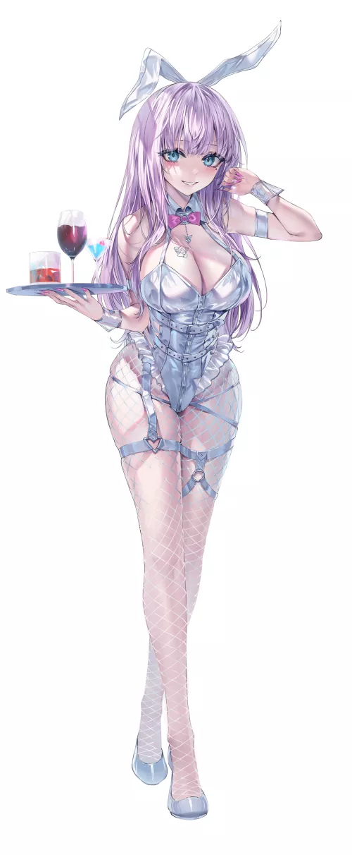 Silver Waitress Bunny