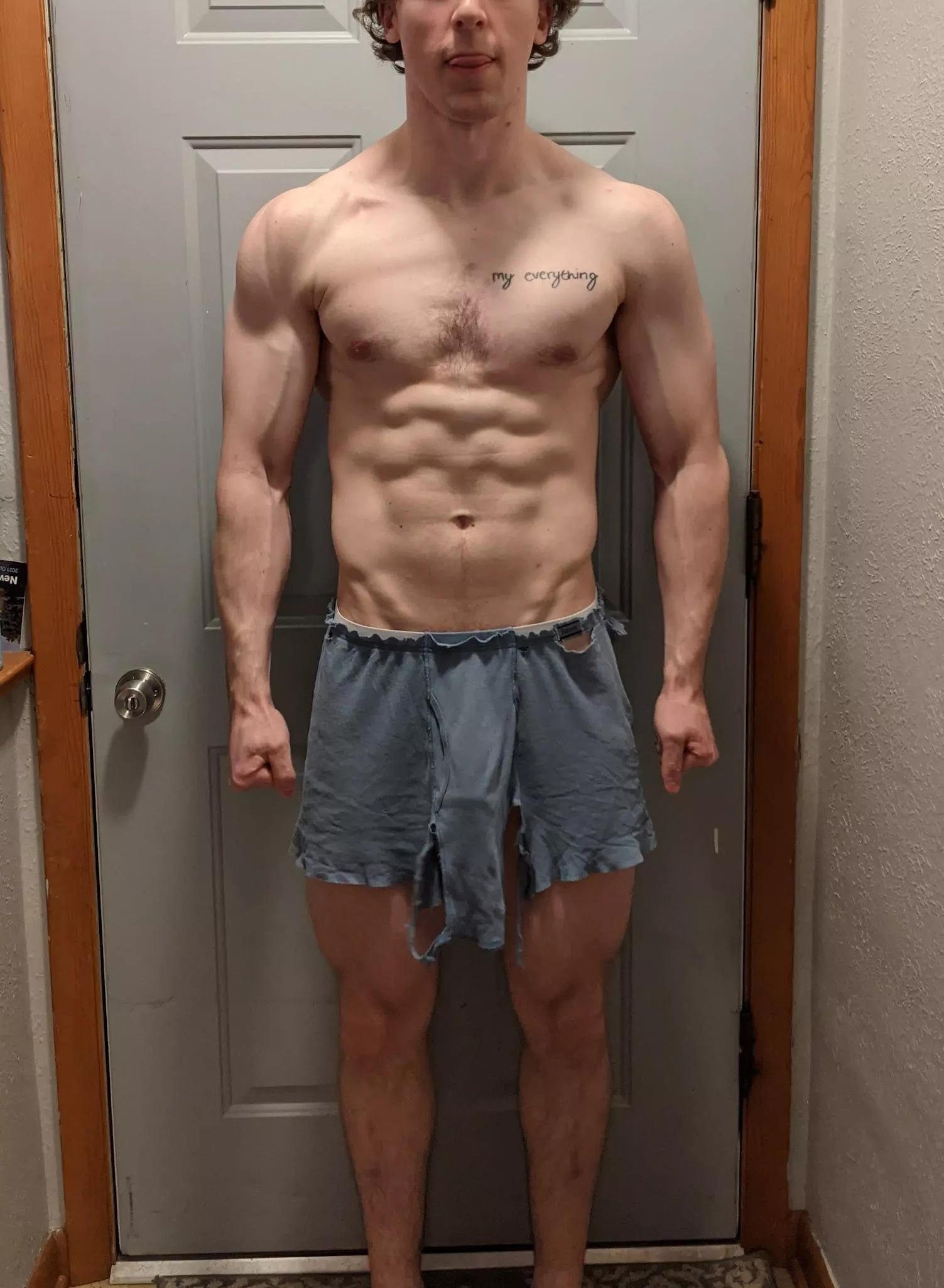 Squats exploded my boxers into loincloth but I needed the extra room anyway =P