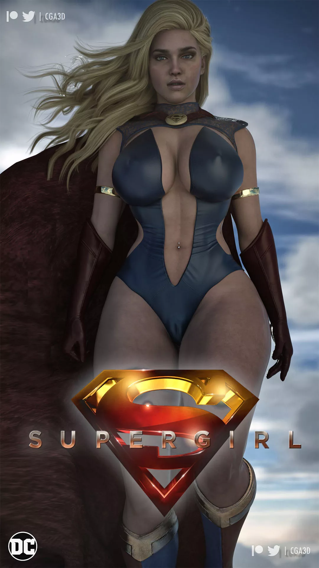 Supergirl's new costume (Cga3D) [DC]