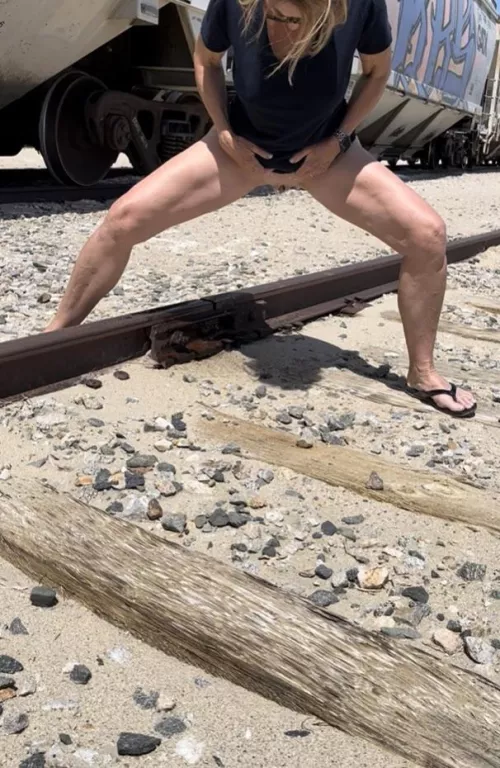 Watering the train track