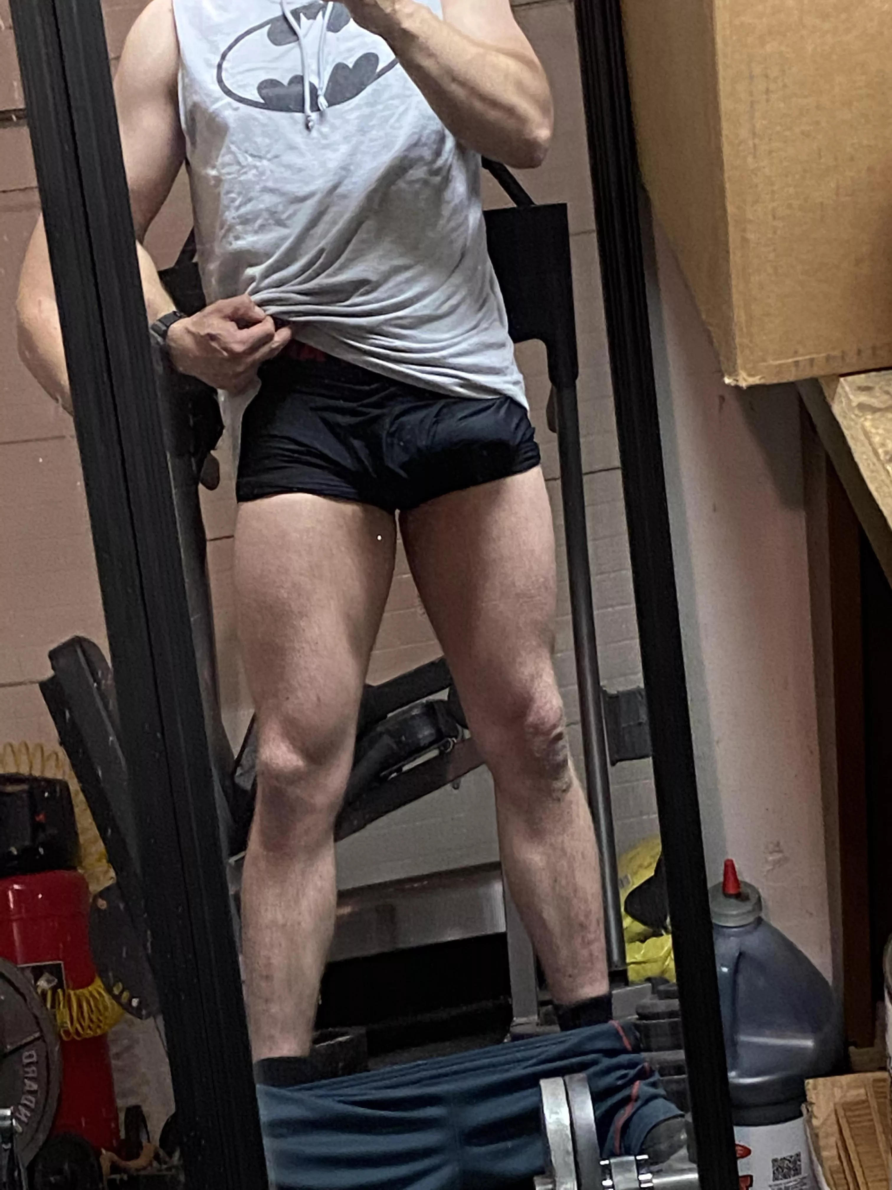 When the workout calls for a quick dickprint check