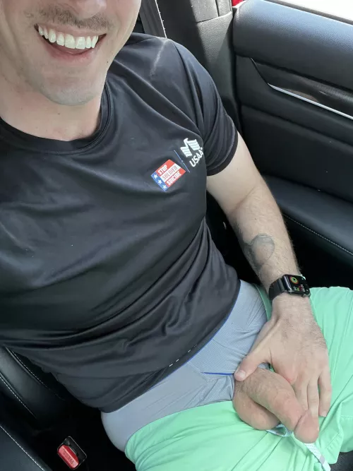 Why not ride with your cock out?